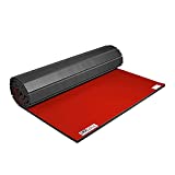 IncStores 1.6 Inch Thick Roll Out Wrestling Mat | Foam and Vinyl Mat for Practicing Wrestling Technique in Your Basement, Garage, or School Facility | Red, 4ft x 6ft x 1 5/8in