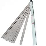 Rannb Metric Feeler Gauge Gap Measurement Tool 12-inch Long 17 Blades 0.02-1.00mm Thickness