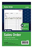 Adams Sales Order Book, 2-Part, Carbonless, White/Canary, 5-9/16 x 8-7/16 inches, 50 Sets per Book (DC5805) (12 Pack)