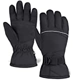 Ski & Snow Gloves - Waterproof Winter Snowboard Gloves for Skiing & Snowboarding - Cold Weather Gloves for Men & Women