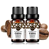 2-Pack Coffee Essential Oil 100% Pure Oganic Plant Natrual Flower Essential Oil for Diffuser Message Skin Care Sleep - 10ML