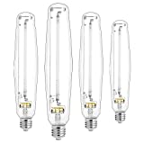 VIVOSUN Hydroponic 4-Pack 1000 Watt Flowering High Pressure Sodium HPS Grow Light Bulb Lamp High PAR Enhanced Red and Orange Spectrums CCT 2100K, Ultra Bright 140,000 Lumens