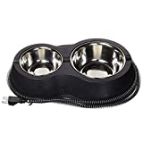K&H Pet Products Thermo-Kitty Caf Outdoor Heated Cat Bowl - No More Frozen Food or Water