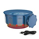 Indoor-Use Heated Pet Bowl 20 OZ Rabbit Hanging Heated Water/Food Dish Small Capacity Cat Thermal-Bowl for Puppies, Cats, Rabbits, Critters