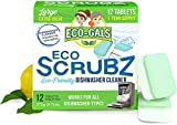 Eco-Gals Eco Scrubz Deep Dishwasher Machine Cleaner Unscented, 12 Count Tablets - 1 Year Supply