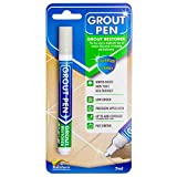 Grout Pen Tile Paint Marker: Waterproof Tile Grout Colorant and Sealer Pen - Winter Grey, Narrow 5mm Tip (7mL)