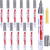 12 Pieces Grout Tile Pen Grout Restorer Pen Renew Repair Marker for Tile Wall Floor(Light Gray)