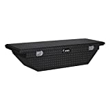 UWS TBS-63-A-LP-BLK Black Single Lid Low Profile Aluminum Toolbox with Beveled Insulated Lid