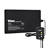 iPower 8 by 12-inch Under Tank Heat Mat Reptile Heating pad with Digital Temperature Control Thermostat Combo Set for Amphibians Hermit Crab Snake Lizard (PTHTPDCTRLHTPDL)