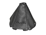 The Tuning-Shop Ltd for Mazda MX-5 MK1 1989-97 Shift Boot Black Leather Miata Black Embroidery