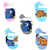 Finding Dory Nemo Girls 5 pack Socks (Shoe: 7-10 (Sock: 4-6), Lurex Dory Pastel)