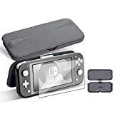 G-STORY Flip Protective Case for Nintendo Switch Lite with Screen Protectors, Slim Anti-Scratch Anti-Slip Protective Case for Nintendo Switch Lite Grey