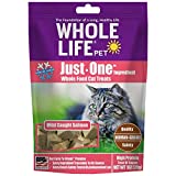 Whole Life Pet Just One Salmon - Cat Treat Or Topper - Human Grade, Freeze Dried, One Ingredient - Protein Rich, Grain Free, Made in The USA