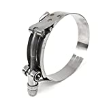 HPS Stainless Steel T-Bolt Hose Clamp Size # 172, fit 6" ID hose, Range: 6.26" - 6.57"