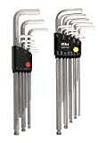 Wiha 66993 Inch and Metric Ball End Hex L-Key Sets, 2-Pack