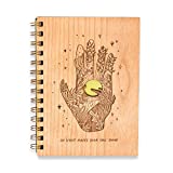 Soul Shine Wood Journal [Notebook, Sketchbook, Spiral Bound, Blank Pages, Gifts for Her, Christmas, Holiday, Stocking Stuffers]