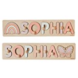 Personalized Name Puzzle Montessori Toys Nursery Decor Customized Puzzle Educational Toy Christmas Gift For a 1 Year Old Gifts Kids Name Sign for Nursery