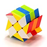 CuberSpeed Windmill 3x3 stickerless Bright Magic Cube Wheel Color Fenghuolun 3x3x3 Speed Cube Puzzle