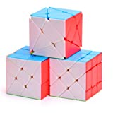 CuberSpeed Speedcubing Bundle Fisher Cube & Axis Cube & Windmill Cube stickerless Speed Cube