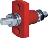 Blue Sea Systems Term Feed Through Stud 3/8" RED