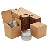 Small Kraft Gift Boxes Bulk for Party Favor Business Gifts, (100 Pack, 3x3x3 In)