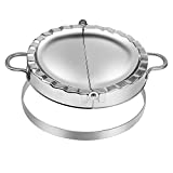 PAMISO Large Empanada Maker, 6 inch Empanada Seal with 7 Inch Dough Cutter Circle, Stainless Steel Empanada Press, Pastry Tools, Pocket Pie