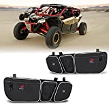 ZIDIYORUO CAN AM Maverick x3 Accessories Door Bags for Maverick x3, Front Door Storage Bag Work for Can Am Maverick X3 Max, XRS Turbo, with Removable Knee Pad, Sold by a Pair