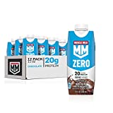 Muscle Milk Zero, 100 Calorie Protein Shake, Chocolate, 20g Protein, 11 Fl Oz, 12 Pack (Packaging May Vary)