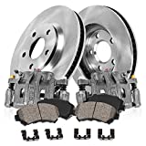 Callahan CCK02136 FRONT Original [2] Calipers + [2] OE Rotors + Low Dust [4] Ceramic Pads Kit