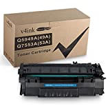 V4INK Compatible 49A 53A Toner Cartridge Replacement for HP Q5949A Q7553A for use with HP 1320 1320n P2015dn P2015 P2015n 3390 3392 1160 P2014 M2727nf MFP Printer (Black,1 Pack)