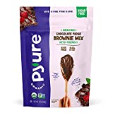 Pyure Organic Chocolate Fudge Brownie Mix, Sugar-Free, Keto, Low Carb, Makes 12 Brownies, 10 Ounce (Pack of 1)