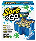 Ravensburger Sort and Go Jigsaw Puzzle Accessory - Sturdy and Easy to Use Plastic Puzzle Shaped Sorting Trays to Organize Puzzles Up to 1000 Pieces
