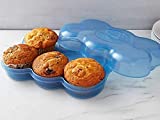 Muffin Fresh Container by Touch Up Cup - 6 Fresh Muffin Keeper, Holder & Airtight Kitchen and Pantry Storage - As Seen on Shark Tank