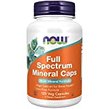 NOW Supplements, Full Spectrum Mineral Caps, Multi Mineral Formula, 120 Veg Capsules
