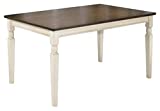 Signature Design by Ashley Whitesburg Cottage Dining Table, Seats up to 6, Brown & Antique White