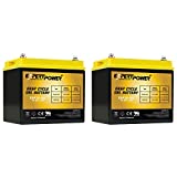 2 Pack 12 Volt 35AH Rechargeable Gel Type Deep Cycle Battery ExpertPower