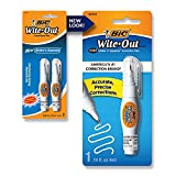 BIC Wite-Out Brand Mini Shake 'n Squeeze Correction Pen, 4ml, White, 2-Count