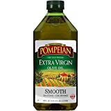 Pompeian Smooth Extra Virgin Olive Oil, First Cold Pressed, Mild and Delicate Flavor, Perfect for Sauteing and Stir-Frying, Naturally Gluten Free, Non-Allergenic, Non-GMO, 68 Fl Oz (Pack of 1)