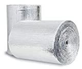 Double Bubble Reflective Foil Insulation: (16 in X 25 Ft Roll) Commercial Grade, No Tear, Radiant Barrier Wrap: Weatherproofing Attics (Special Rafter / Truss Size), Windows, Garages, RV's, Ducts ETC