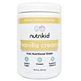 Kids Protein Shake - Nutritional Vanilla Superfood Powder With Essential Vitamins, Fiber & Digestive Enzymes - Toddler Nutrition Drink - Boost Growth, Bone Health & Brain Development - 12.13oz
