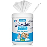 Vetnique Labs Glandex Dog Wipes for Pets Cleansing & Deodorizing Anal Gland Hygienic Wipes for Dogs & Cats with Vitamin E, Skin Conditioners and Aloe (75ct)