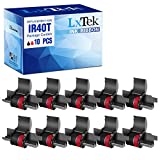 LxTek Replacement for IR40T IR-40T CP13 MP-12D Calculator Ink Roller Printer Ribbons use with Canon, Sharp EL-1750V, EL-1801V (Black/red, 10-Pack, Individually Sealed)