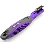 Mat Remover by Hertzko – Grooming Comb Suitable for Dogs, Cats, Small Animals - Great Detmatting Tool for Removing Tangles, Mats, Knotted. Furminator for Cats