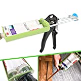 Epoxy Gun 200 mL/6.75 fl oz (2:1 Mix Ratio) Dual Component Adhesive Cartridge Applicator Manual, Panel Bond Gun for 08115-08116 （Vitality Green）