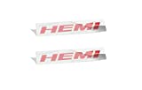 Reflective Concepts HEMI Emblem Overlay Decal Stickers (Pair) - 2011-2019 Challenger - (Color: Reflective Red)