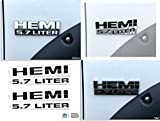 Reflective Concepts HEMI 5.7 Liter Emblem Overlay Decal - 2013-2017 Ram - (Color: Flat Black)