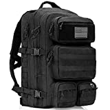 Falko Tactical Backpack - 2.4x Stronger Work & Military Backpack. Water Resistant and Heavy Duty Large Molle Backpack (50L)