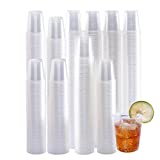 500 Pack 3 OZ Clear Plastic Cups，Disposable Mouthwash Cups,3 Ounce Cups-Party Cups Ideal for Whiskey,Drinking Tasting, Food Sample