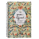 My Grace is Sufficient Wirebound Notebook for Women - 2 Corinthians 12:9 Bible Verse