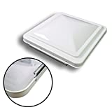 Leisure 14 Inch RV Roof Vent Cover Universal Replacement Vent Lid White for Camper Trailer Motorhome